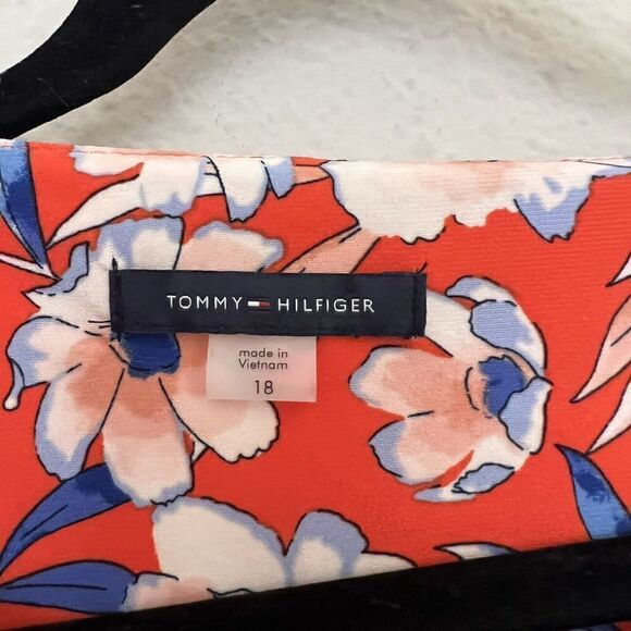 NEW Tommy Hilfiger Floral Midi Shift Dress Plus Size 18 - Picture 4 of 8